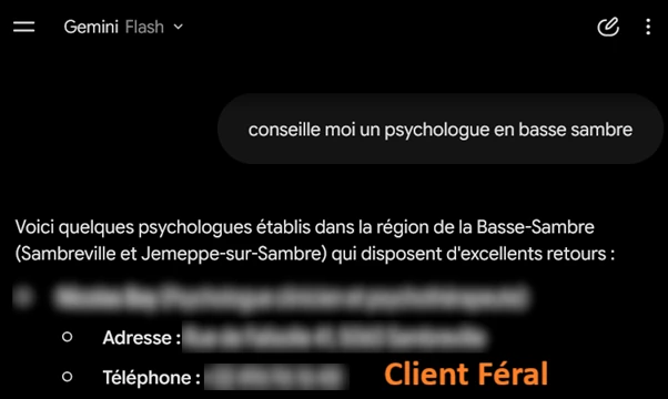 Présence dans ChatGPT et Gemini